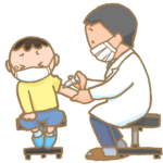 予防接種前にショ糖を舌下にいれると、予防接種時の痛みが軽減する