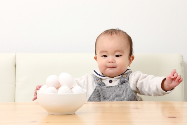 卵に感作されている生後6ヶ月児に加熱全卵0.2gで開始可能か？