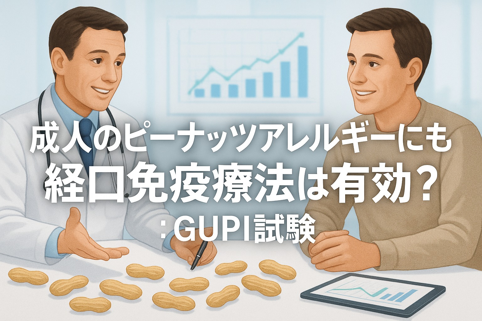 成人のピーナッツアレルギーにも経口免疫療法は有効？：GUPI試験
