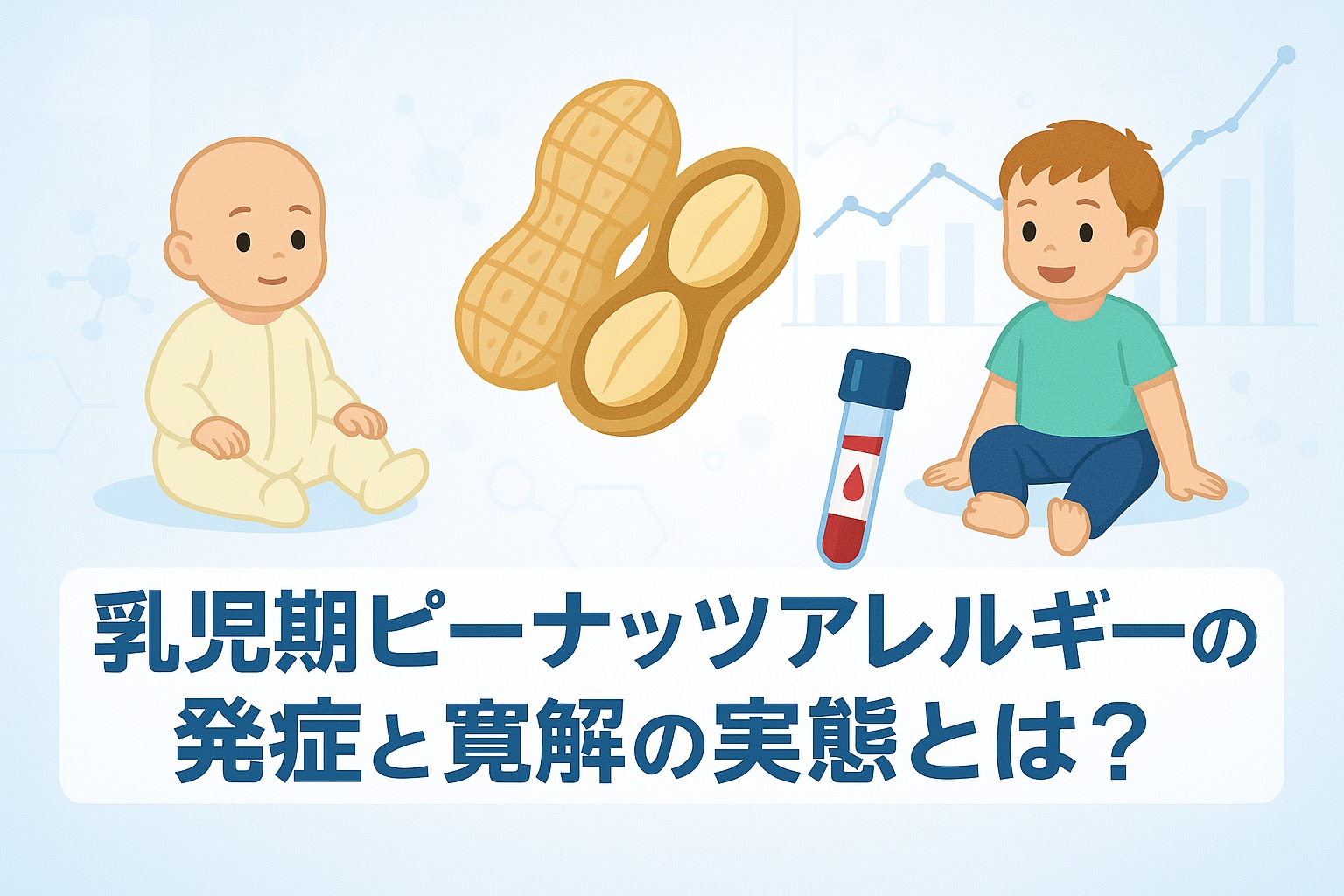 乳児期ピーナッツアレルギーの発症と寛解の実態は？