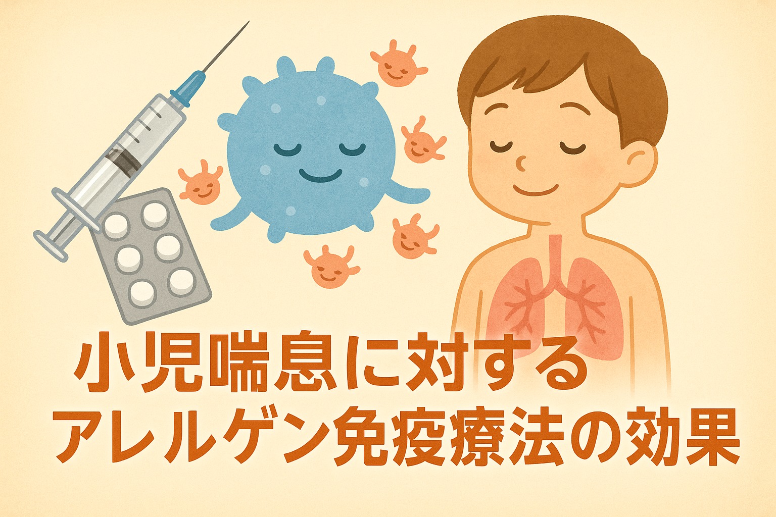 小児喘息に対するアレルゲン免疫療法の効果:メタアナリシス