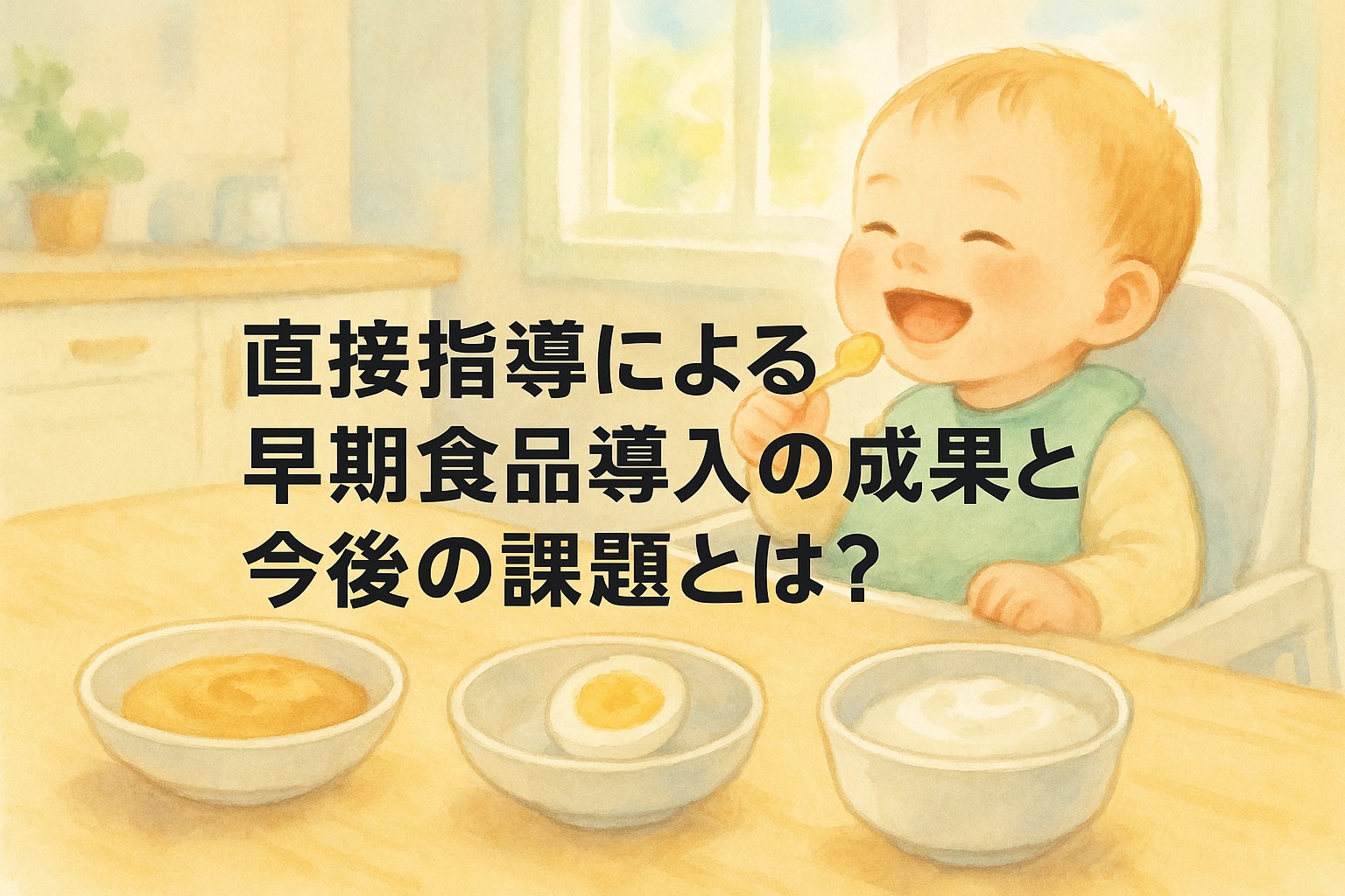 直接指導による早期食品導入と食物アレルギー減少への成果と今後の課題とは？