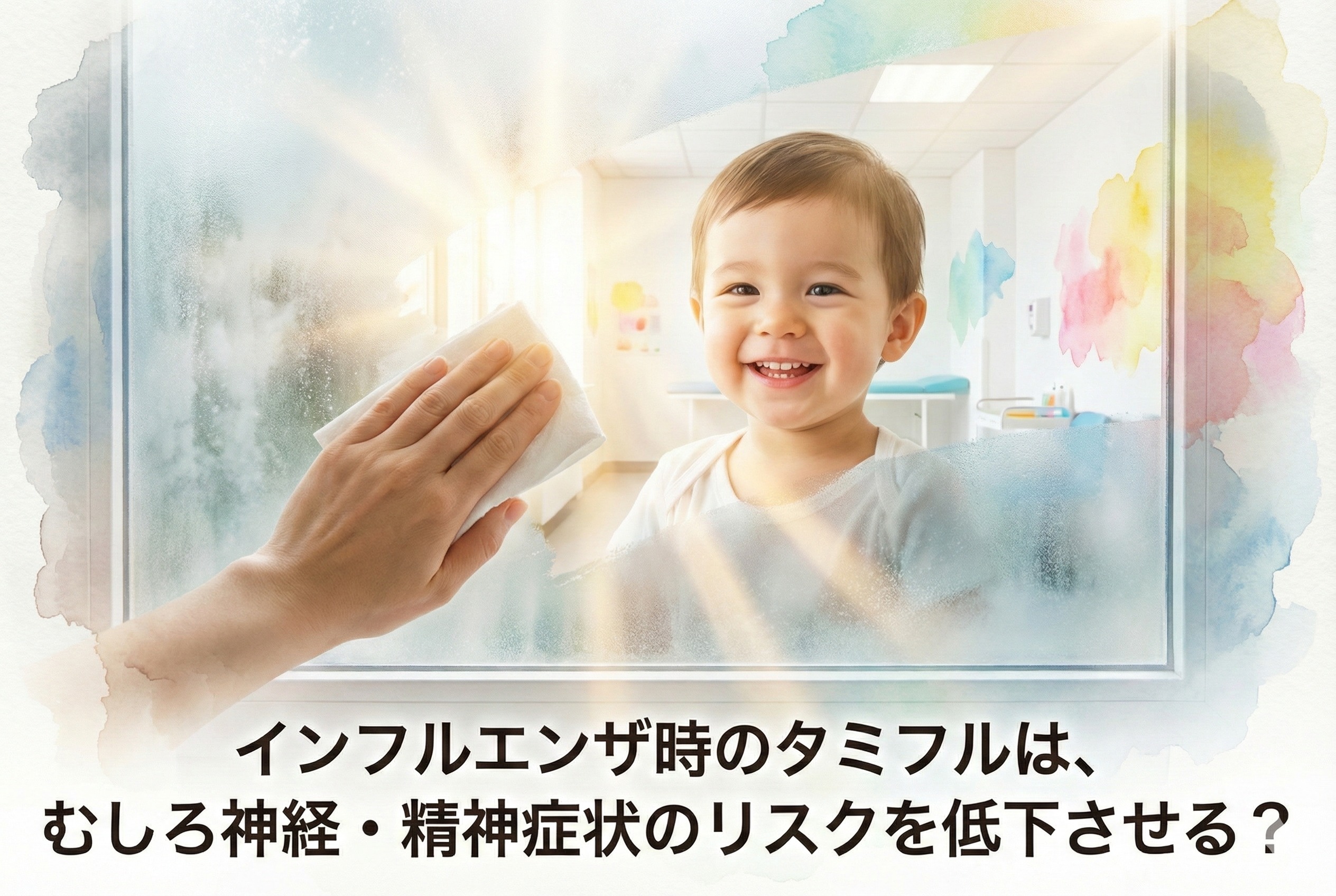 インフルエンザ時のタミフルは、むしろ神経・精神症状のリスクを低下させる?