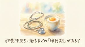 卵黄FPIESは"段階的に"治る？検査で陰性でも安心できない理由とは？